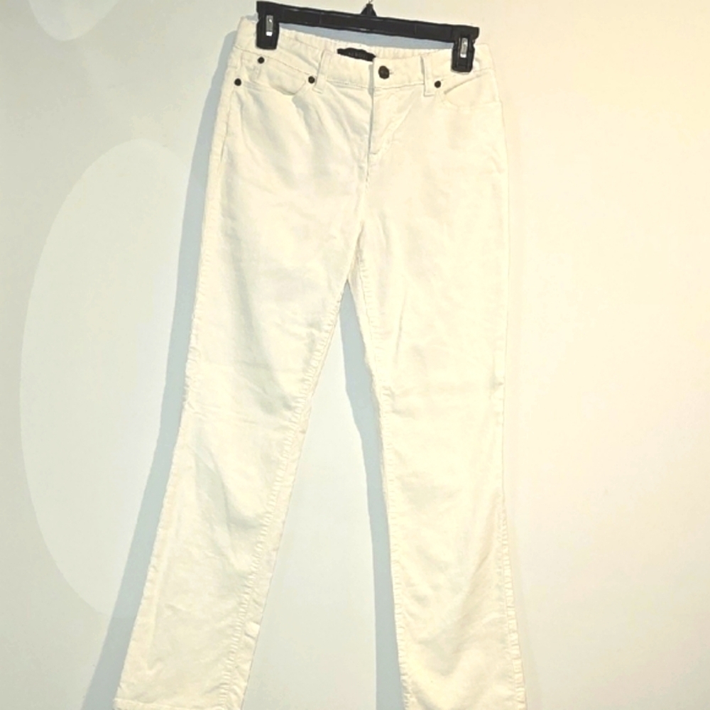 Talbots White Flare Wide Leg Jeans
